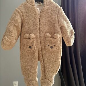 Adorable Beige Teddy Bear Kids Footie